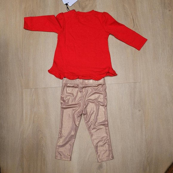 23. Guess "Sweet Princess" 2pc outfit.  Ages 6 to 9 months. - Picture 2 of 4